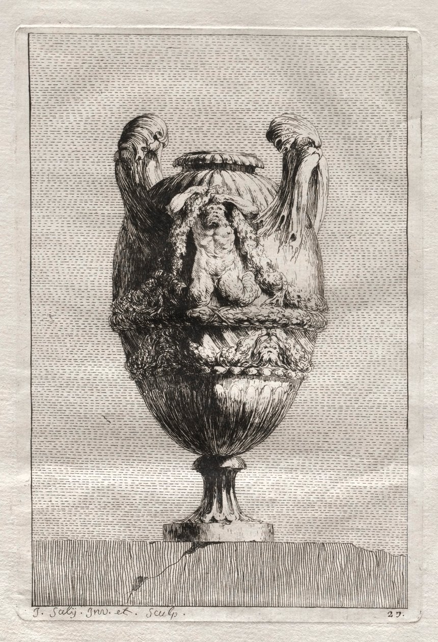 Suite von Vasen: Platte 27, 1746 von Jacques Francois Joseph Saly
