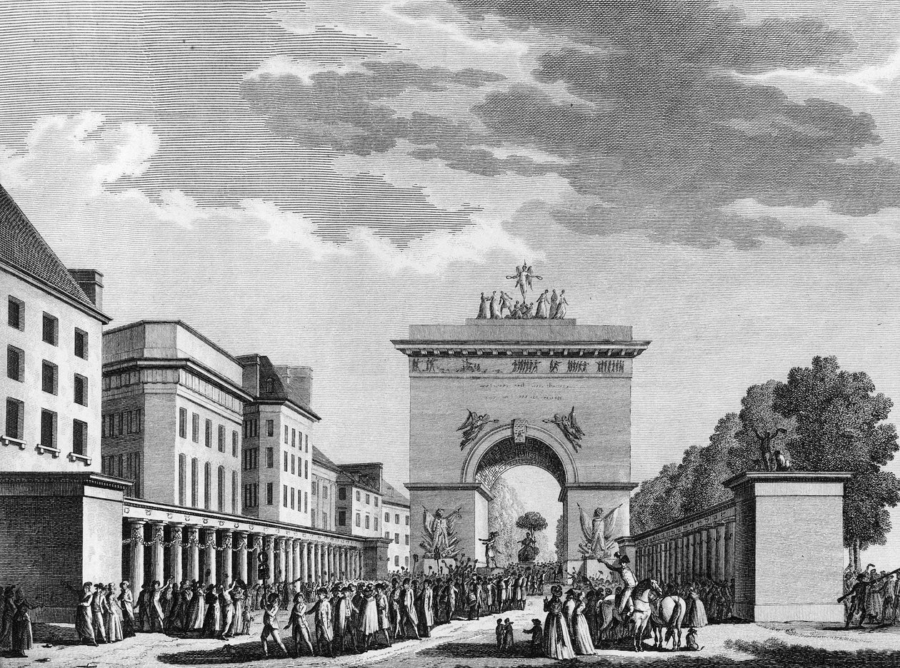 Annahme der Verfassung vom 3. September 1791. Gravur von Berthaut nach Swebach. Paris, Bibliothek des Instituts für Geschichte der Revolution von Jacques Francois Joseph Swebach