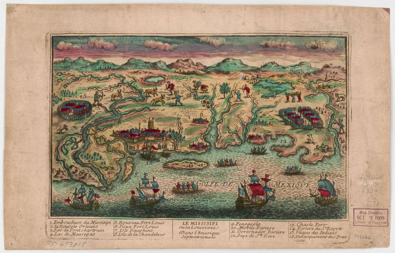 Der Mississippi oder Louisiana in Nordamerika von Jacques François Chéreau