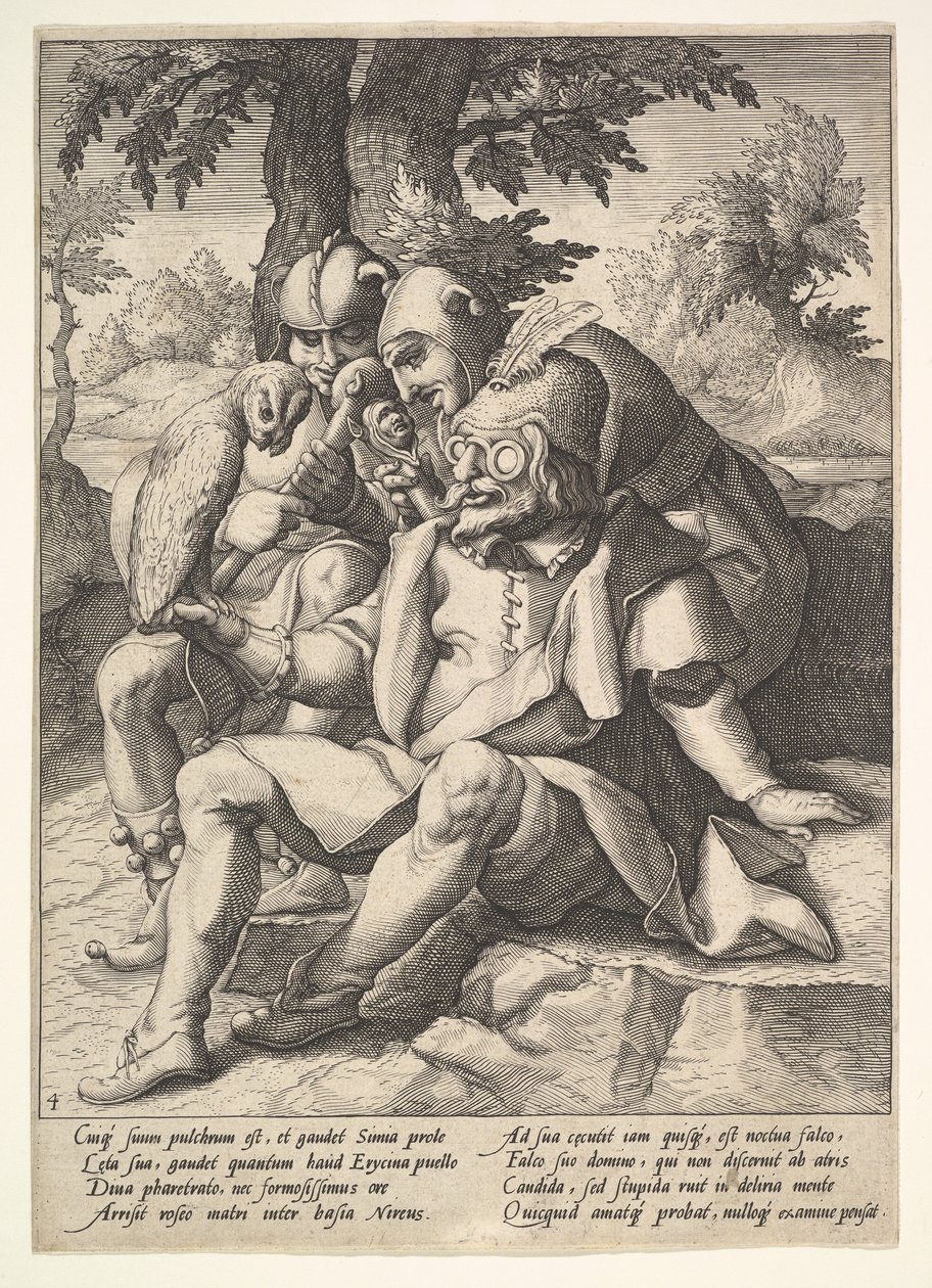 Die Weisheit der Narren, aus Sechs Sprichwörtern von Jacques II de Gheyn