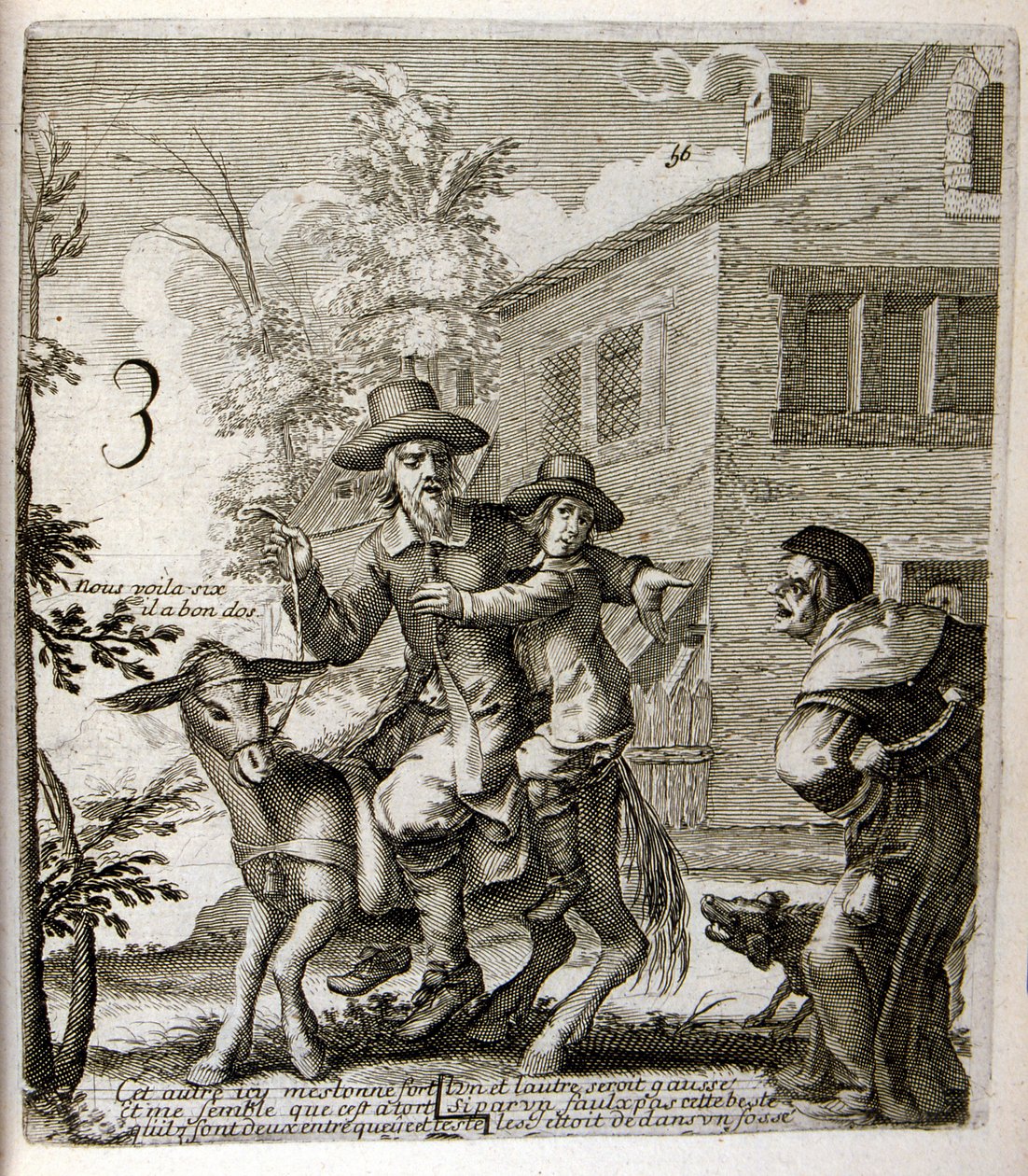Illustration von Fabeln von Jean de La Fontaine von Jacques Lagniet