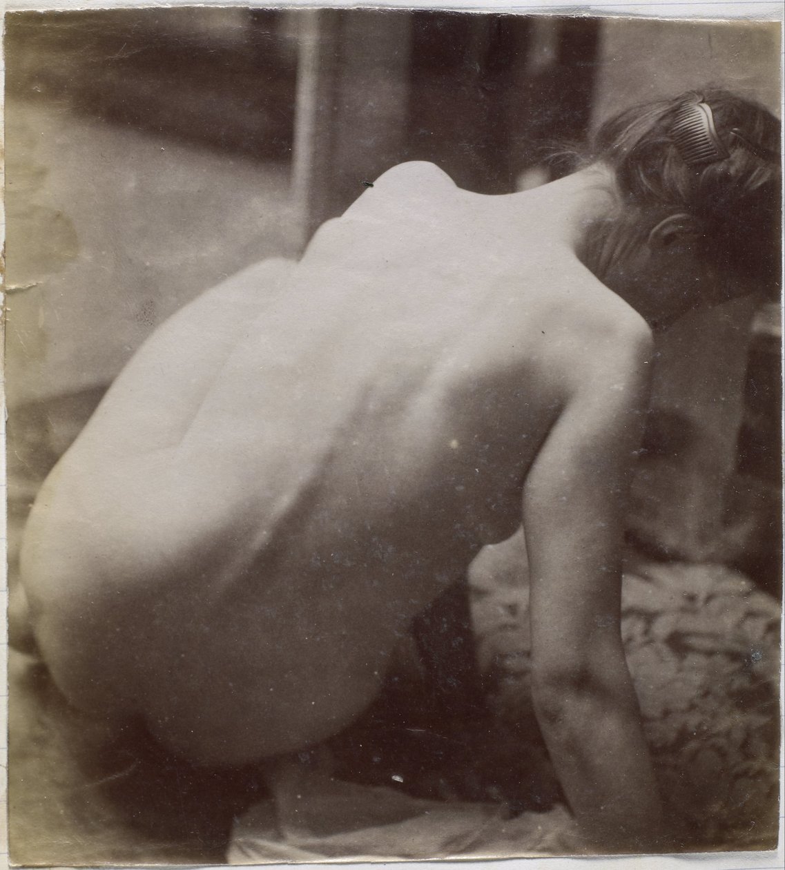 Studie eines weiblichen Aktmodells, von hinten gesehen, im Atelier von Jacques de Lalaing von Jacques Lalaing (attributed to)