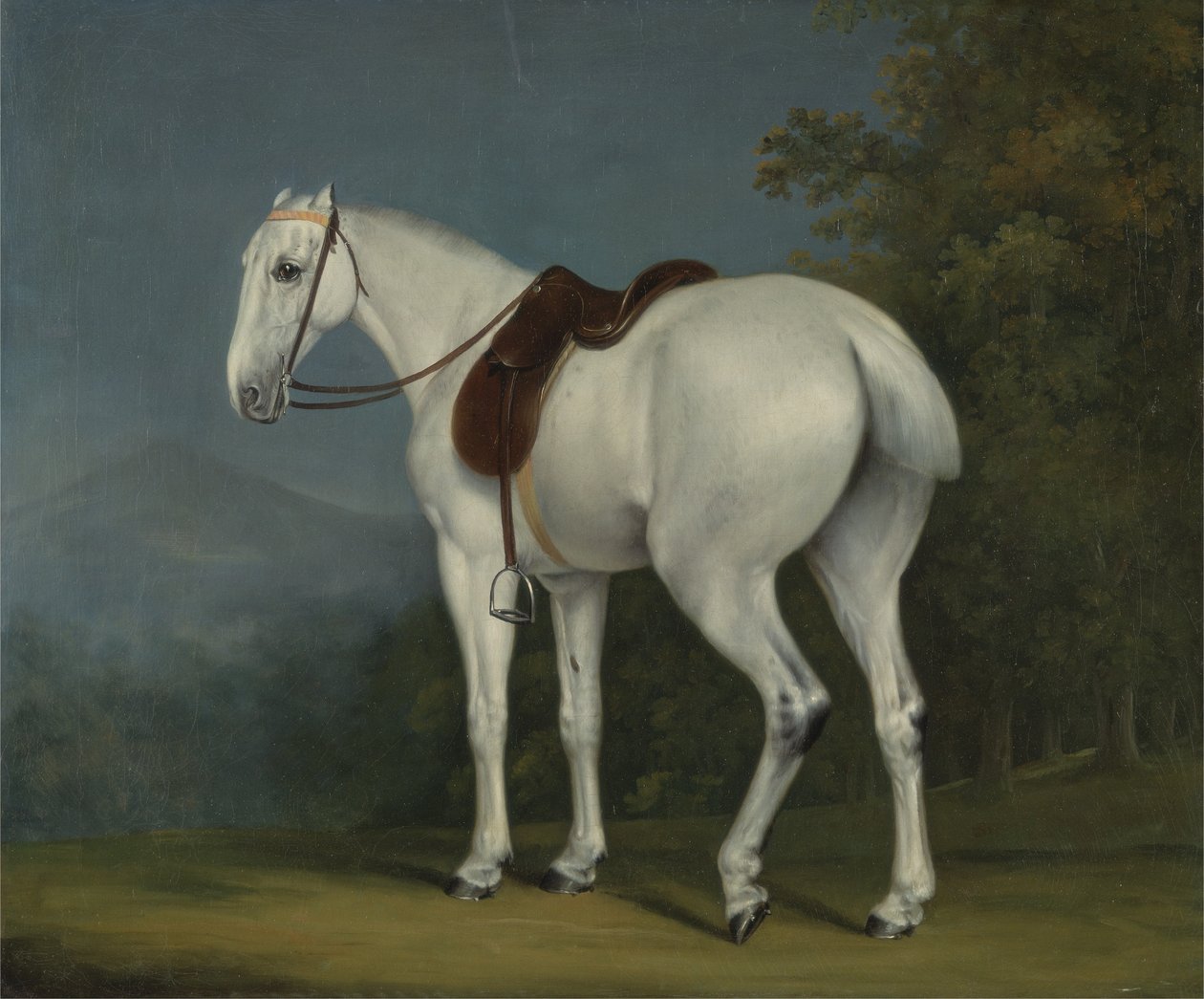 Der Graue Jäger einer Dame, ca. 1806 von Jacques Laurent Agasse