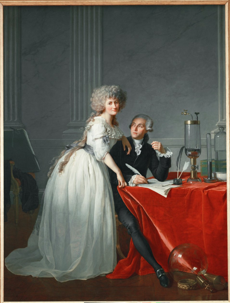 Antoine Laurent Lavoisier und Ehefrau, französischer Chemiker während der Französischen Revolution hingerichtet von Jacques Louis David