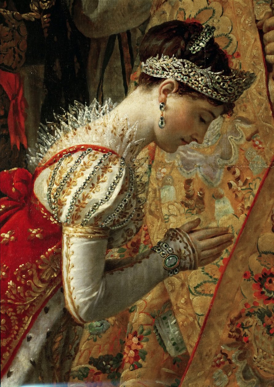 Kaiserin Joséphine Die Krönung Napoleons (Detail) von Jacques Louis David