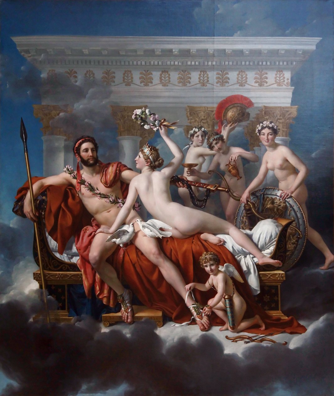 Mars désarmé par Vénus von Jacques Louis David