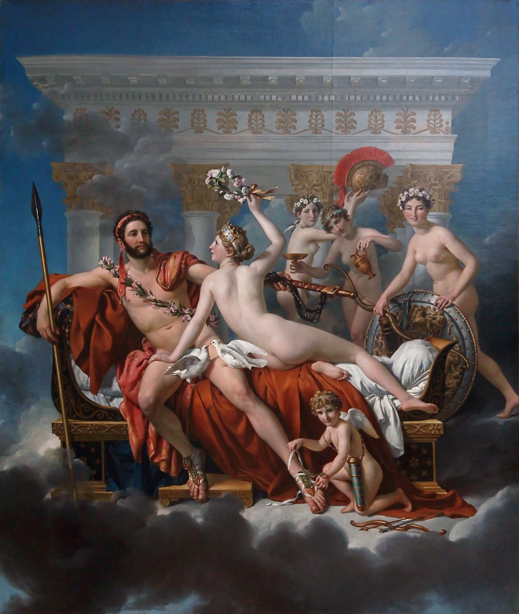Mars désarmé par Vénus von Jacques Louis David