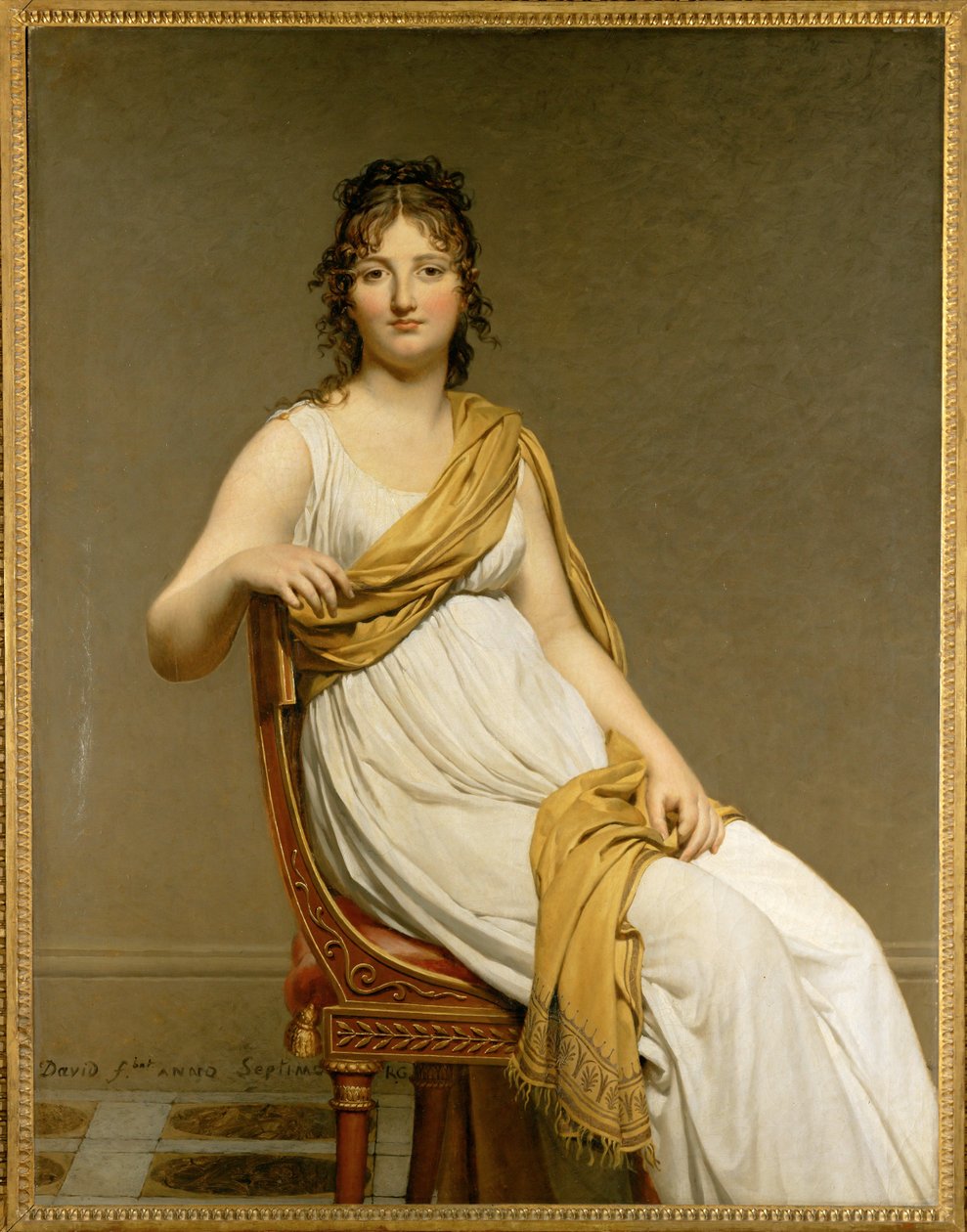 Henriette Verniac, geborene Henriette Delacroix, Schwester von Eugene von Jacques Louis David
