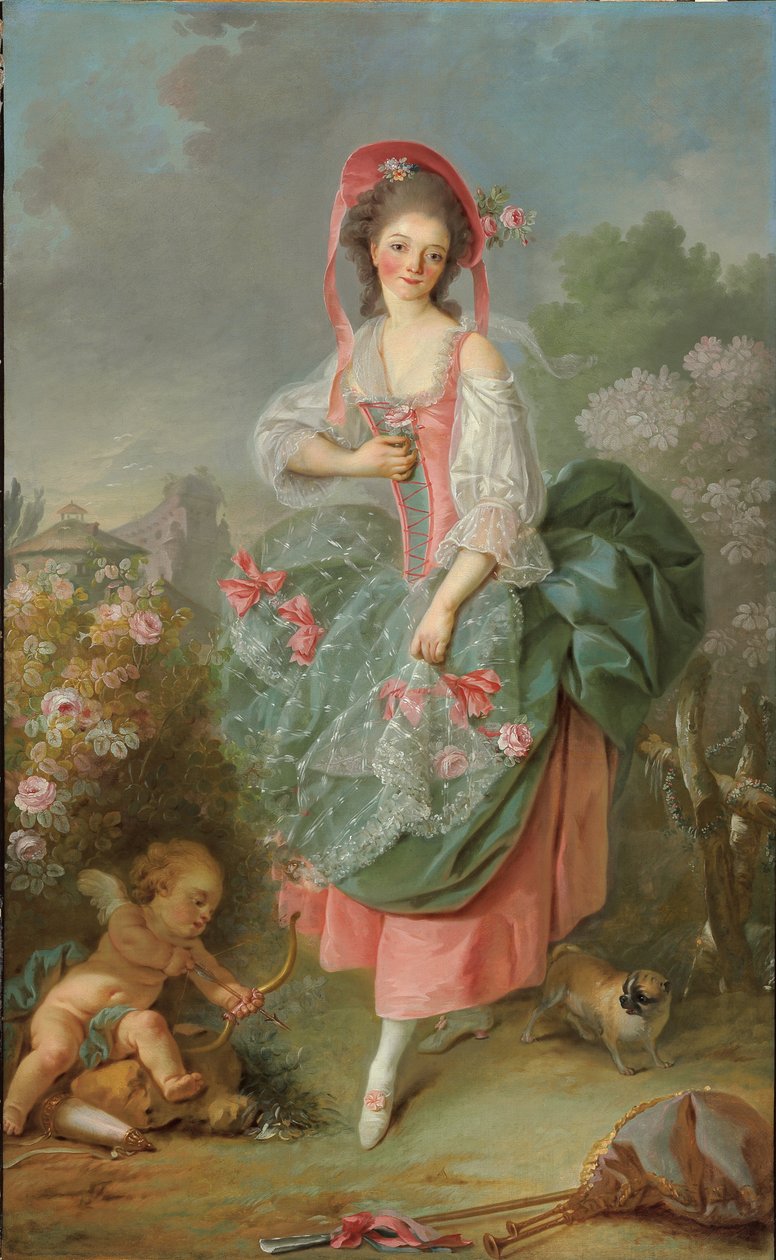 Porträt von Mademoiselle Guimard als Terpsichore von Jacques Louis David