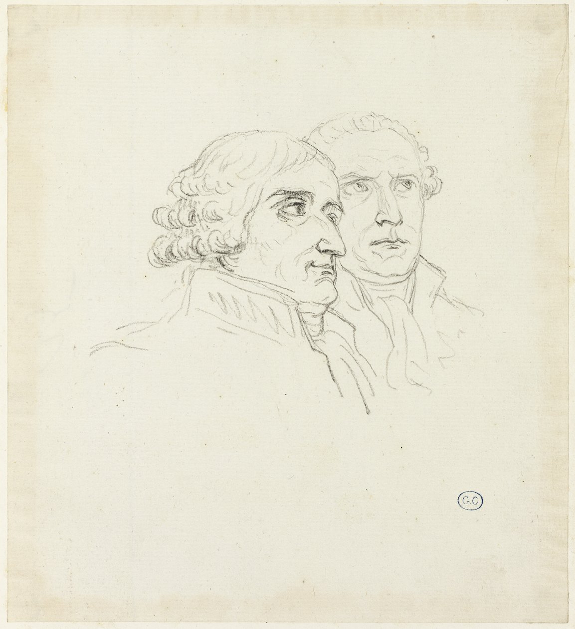 Studien für die Verteilung der Adler: Der Archi-Kanzler, Cambacérès und der Archi-Schatzmeister, Lebrun von Jacques Louis David