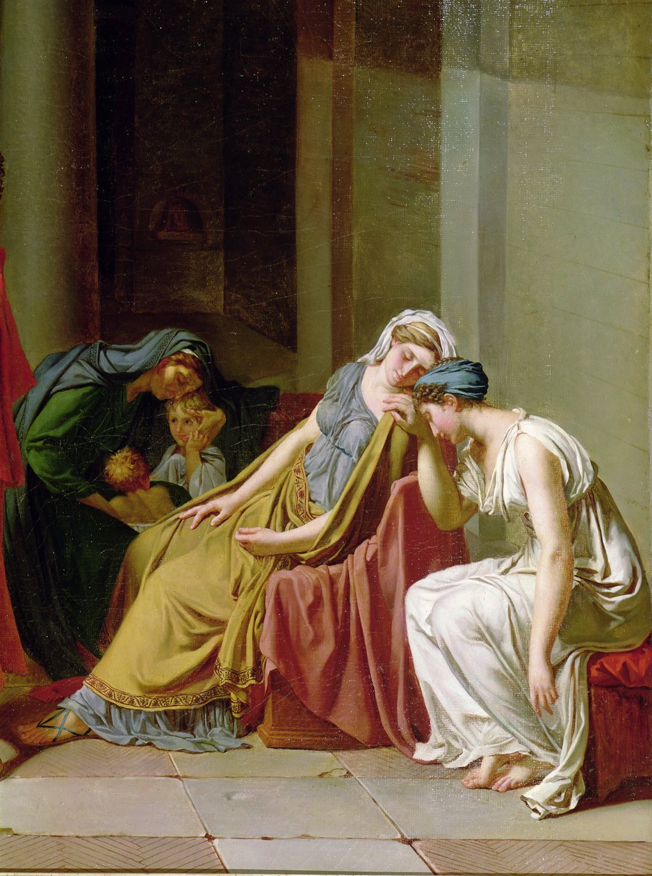 Der Schwur der Horatier (Detail) von Jacques Louis David