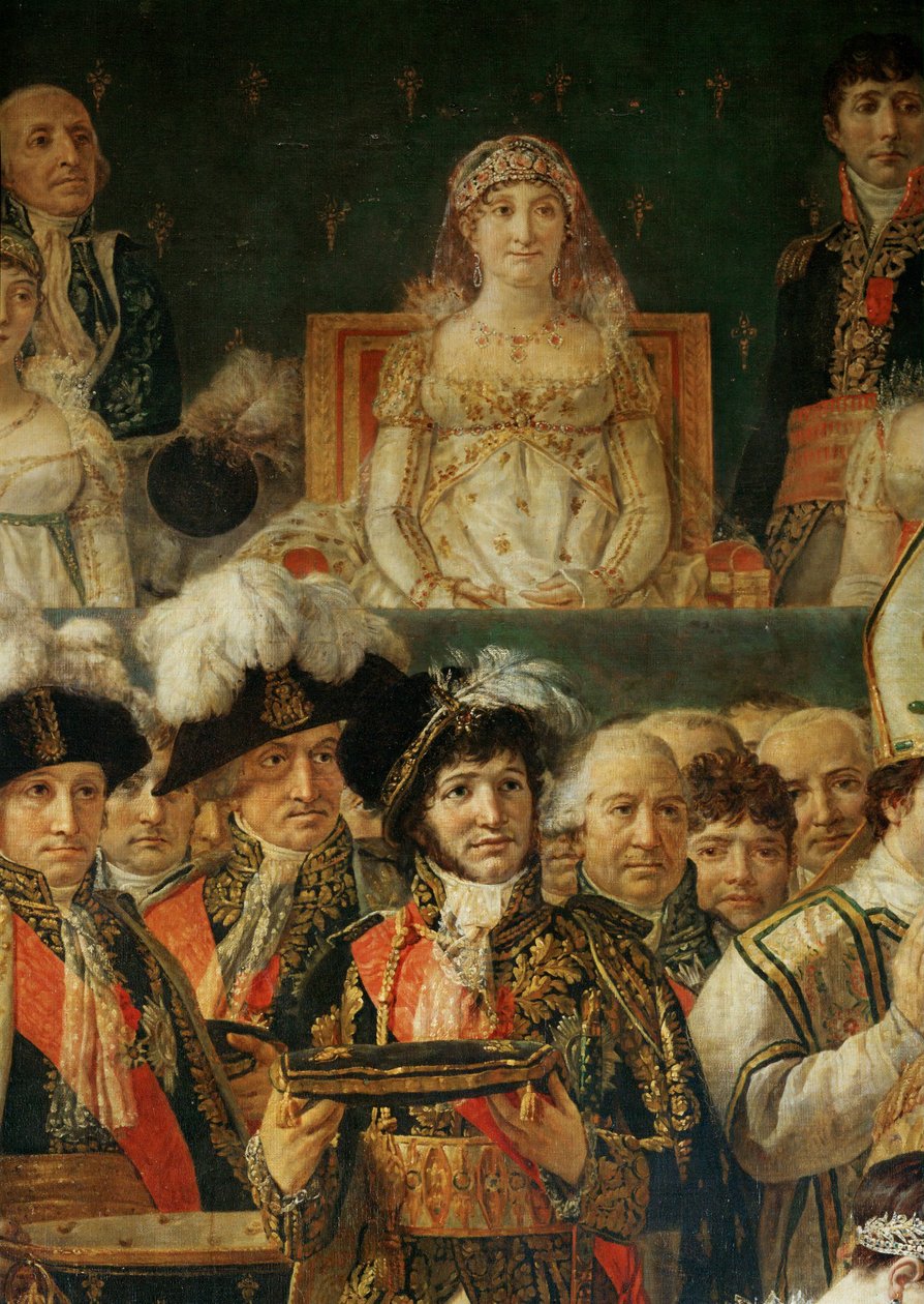 Die Krönung Napoleons I. durch Papst Pius VII. in der Kathedrale Notre-Dame de Paris von Jacques Louis David