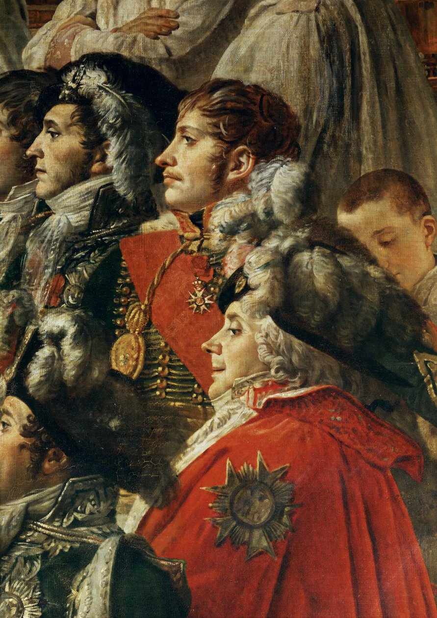 Die Krönung Napoleons I. durch Papst Pius VII. in der Kathedrale Notre-Dame de Paris von Jacques Louis David