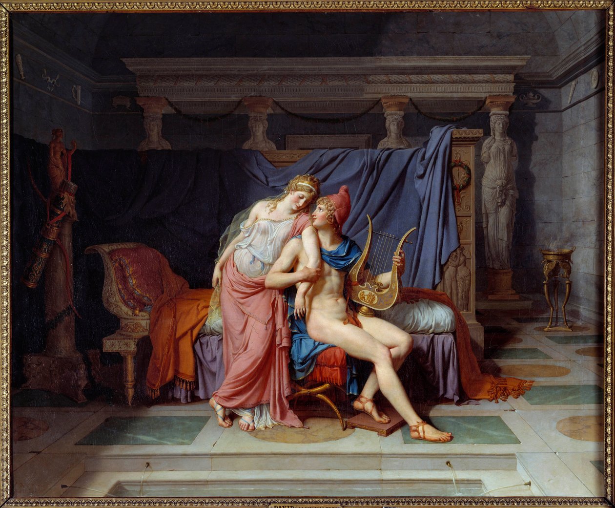 Die Liebe von Paris und Helena von Jacques Louis David
