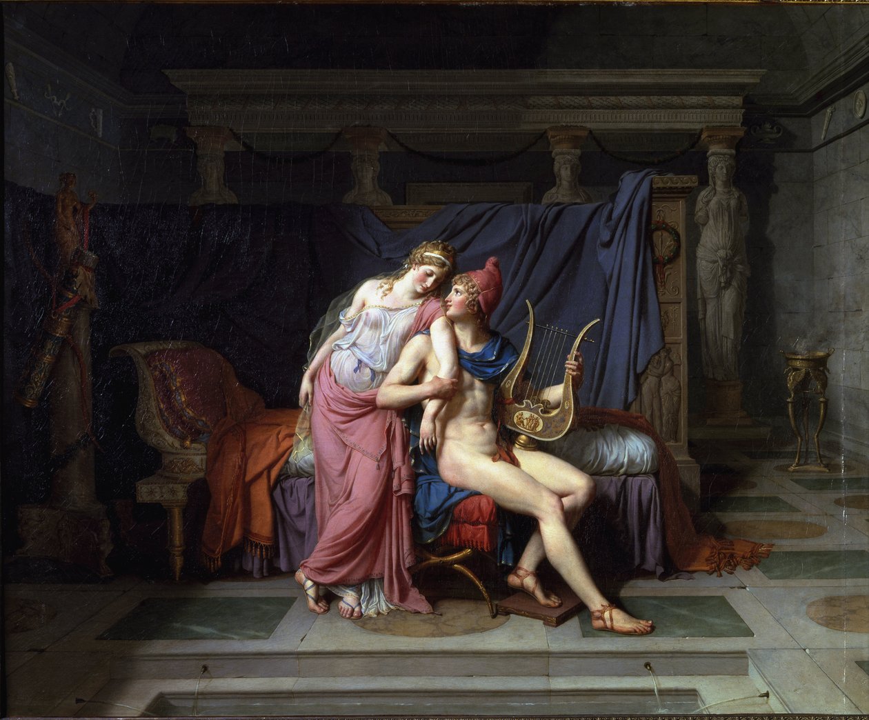 Die Liebschaften von Paris und Helena von Jacques Louis David