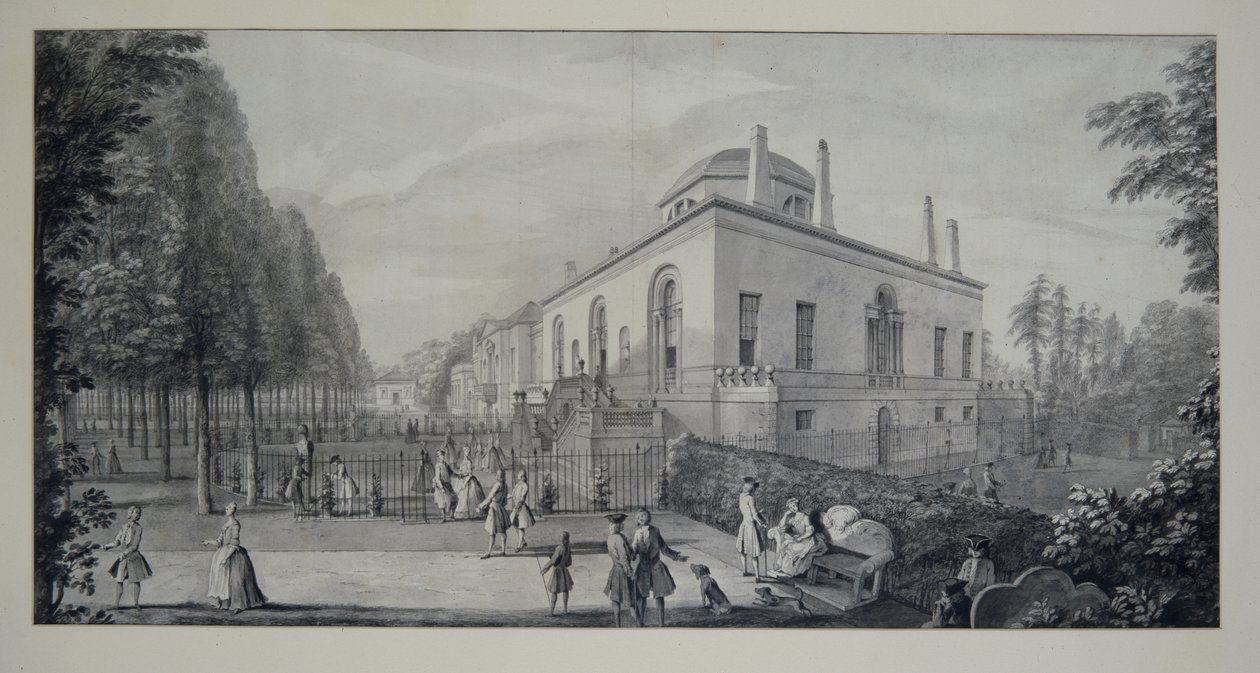 Lord Burlingtons neo-palladianische Villa in Chiswick und das jakobinische Haus von Jacques Rigaud