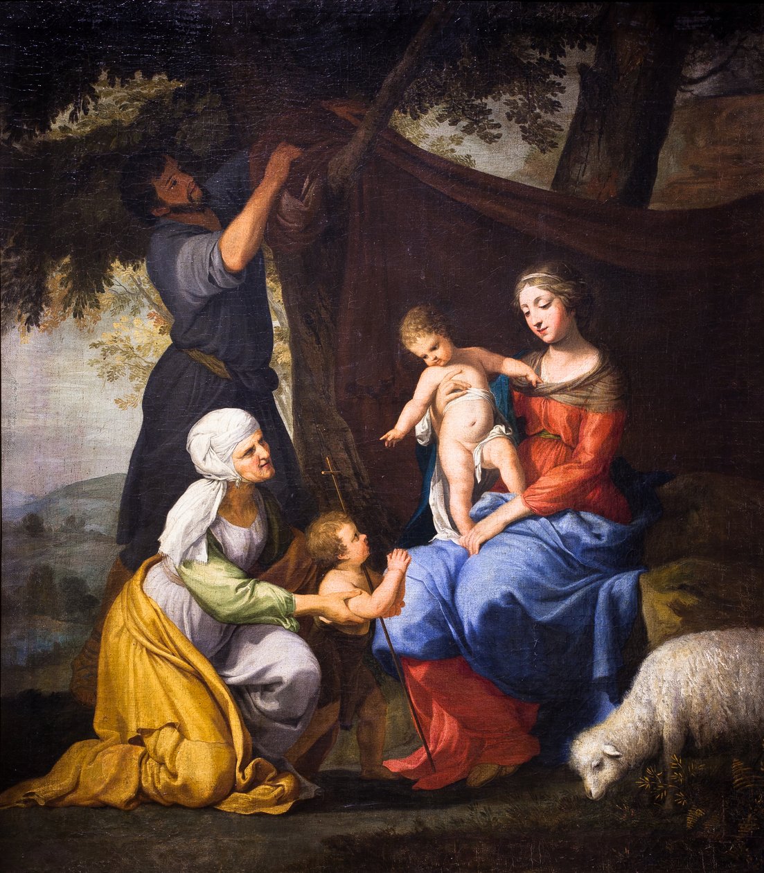 Ruhe der Heiligen Familie, 1630-40 von Jacques Stella