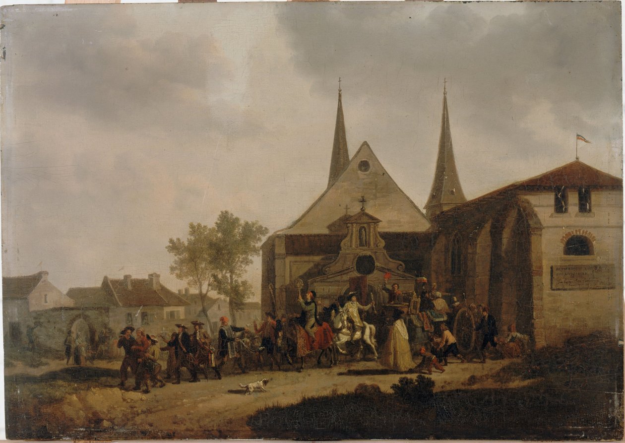 Plünderung einer Kirche während der Revolution, um 1793 von Jacques Swebach Desfontaines
