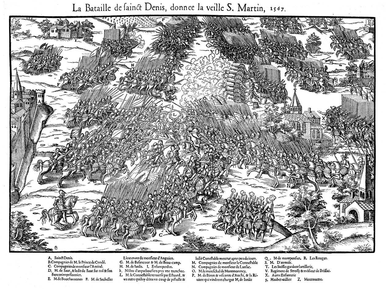 Schlacht von St. Denis, Französische Religionskriege, 10. November 1567 von Jacques Tortorel