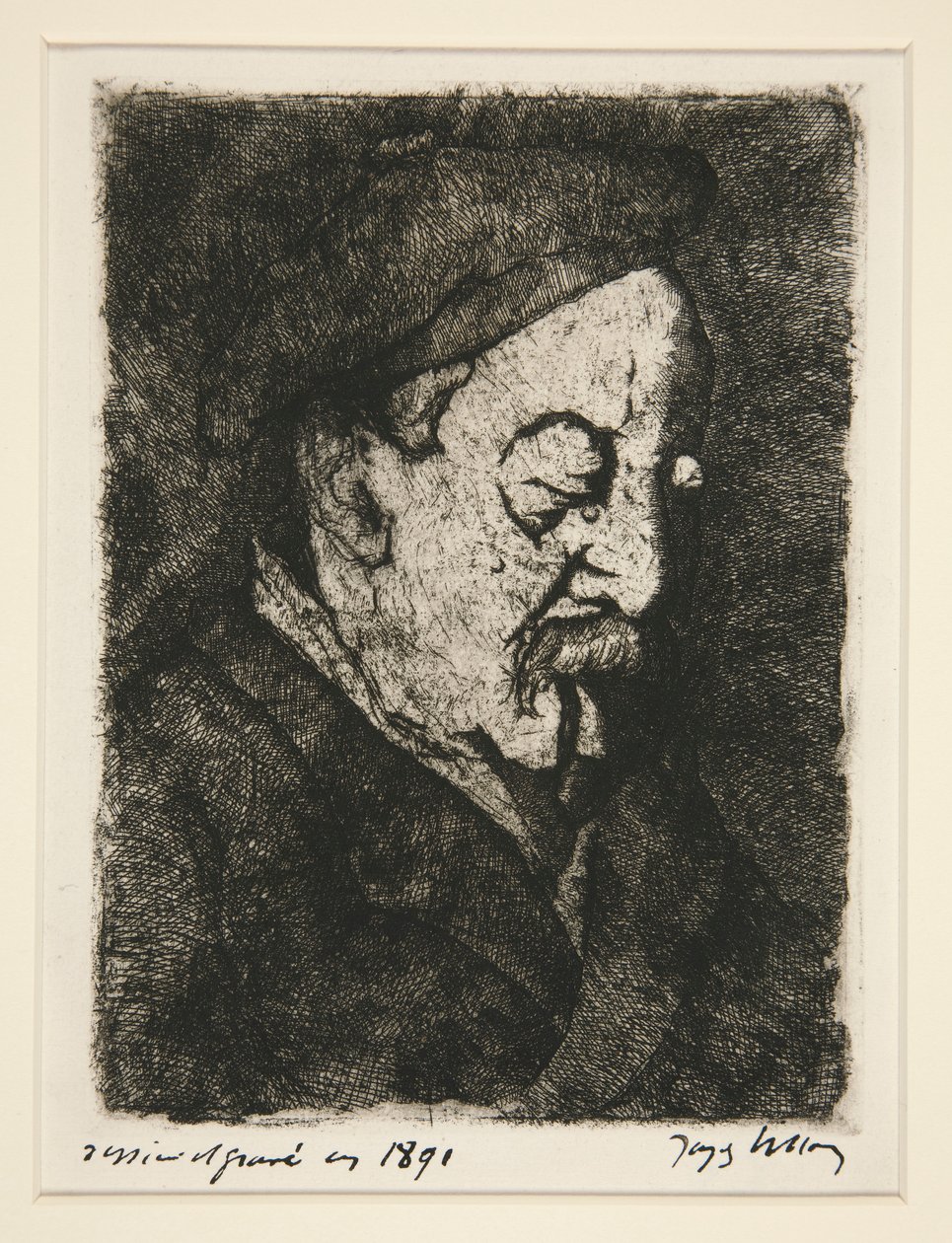 Porträt des Maler-Radierers Emile Nicolle von Jacques Villon