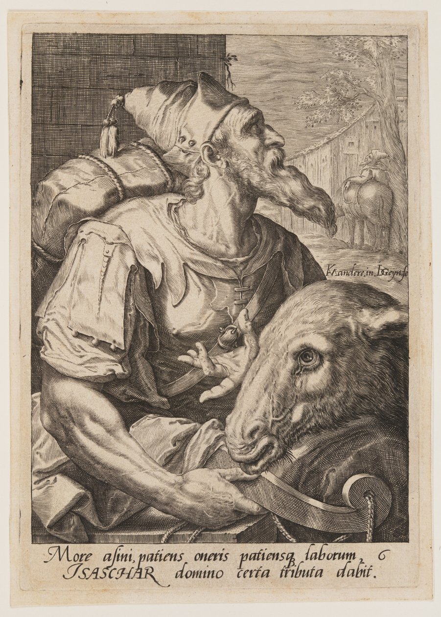 Issachar, aus Die zwölf Söhne Jakobs von Jacques de Gheyn II