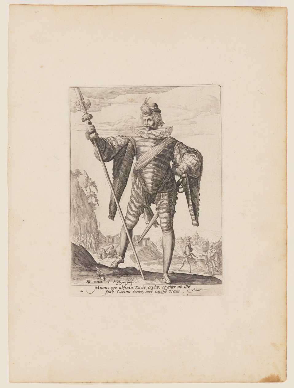 Oberstleutnant, aus Offiziere und Soldaten der Leibgarde von Kaiser Rudolf II von Jacques de Gheyn II