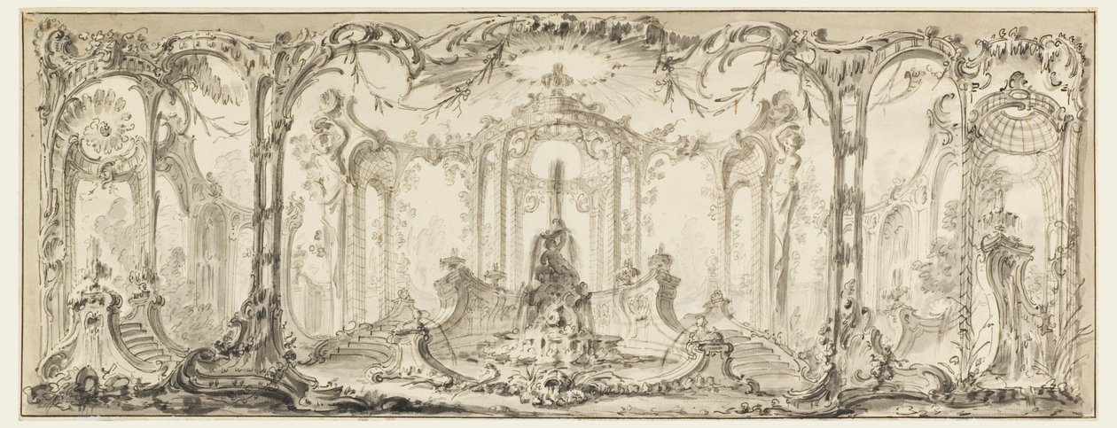 Entwurf für eine ornamentale Dekoration von Jacques de Lajoüe