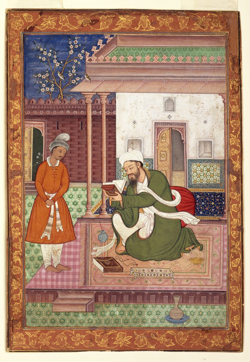 Ein gelehrter Mann mit seinem Schüler, ca. 1570 von Jagjivan