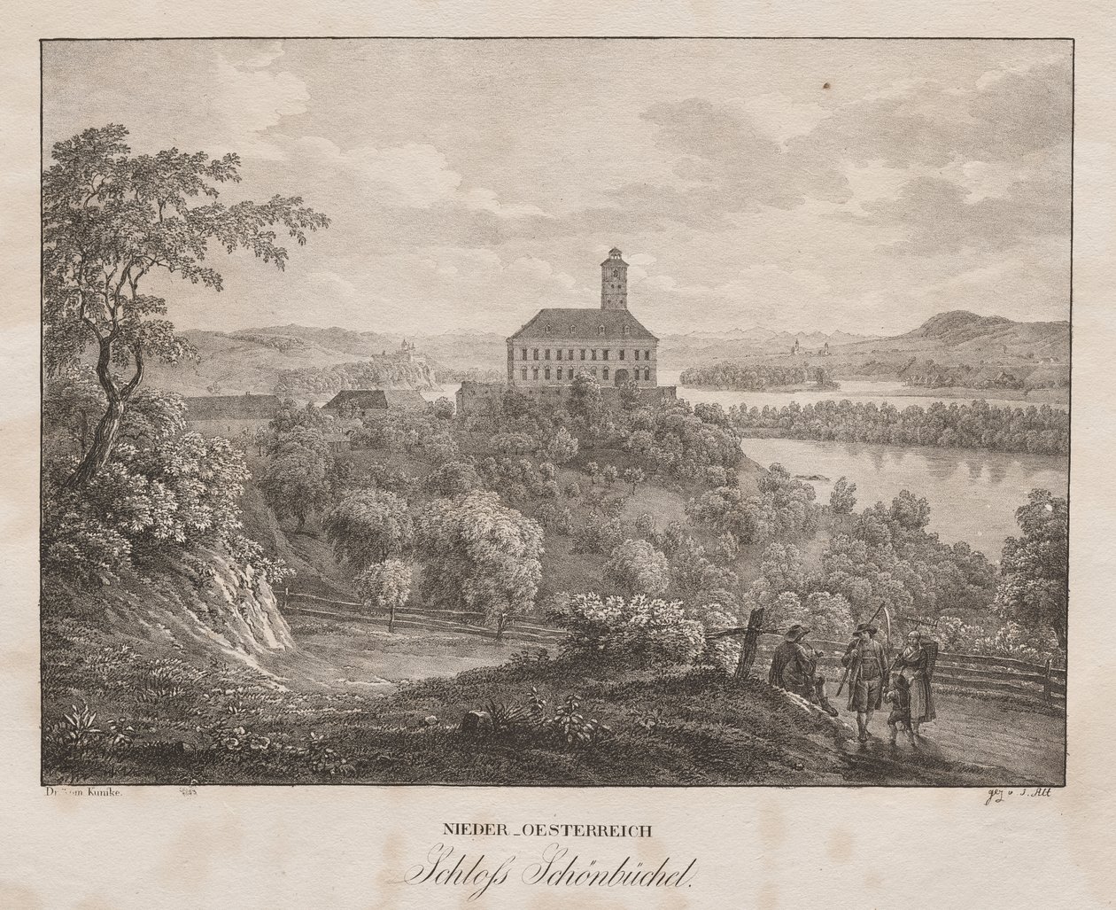 Niederösterreich, Schloss Schönbühel von Jakob Alt