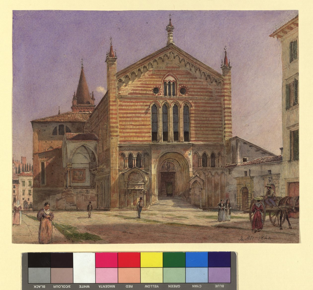 San Fermo in Verona von Jakob Alt