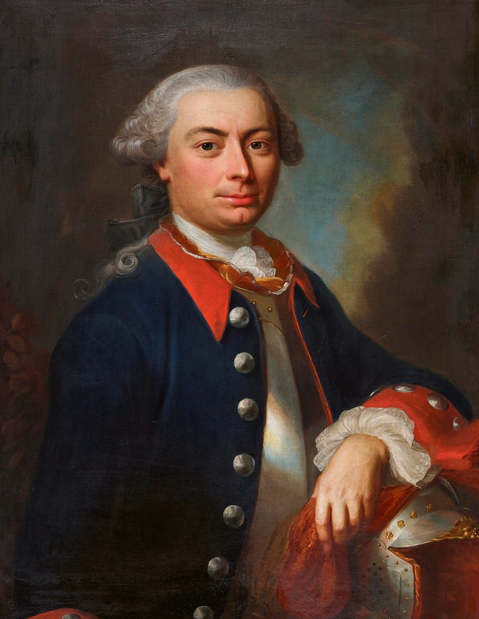 Porträt von Friedrich von Luternau (1727-1797) von Jakob Emanuel Handmann
