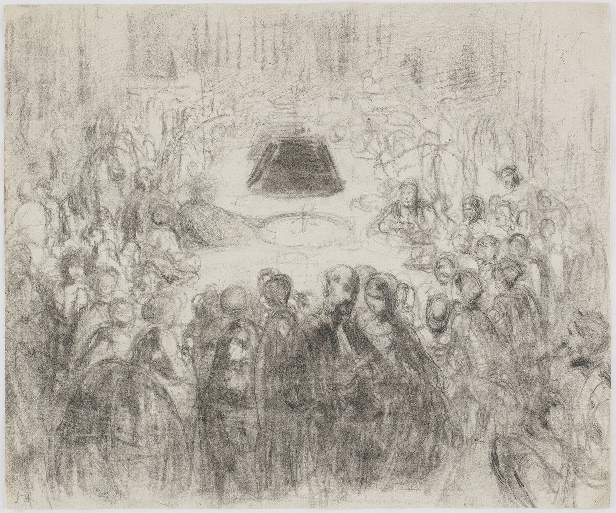 Ein Spielzimmer in Baden-Baden, 1858 von James Abbott McNeill Whistler