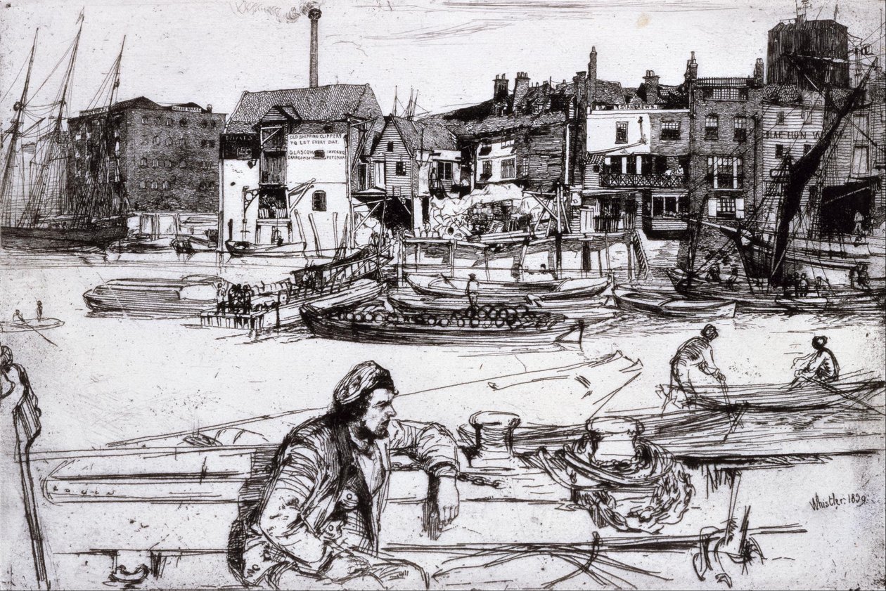 Black Lion Wharf von James Abbott McNeill Whistler