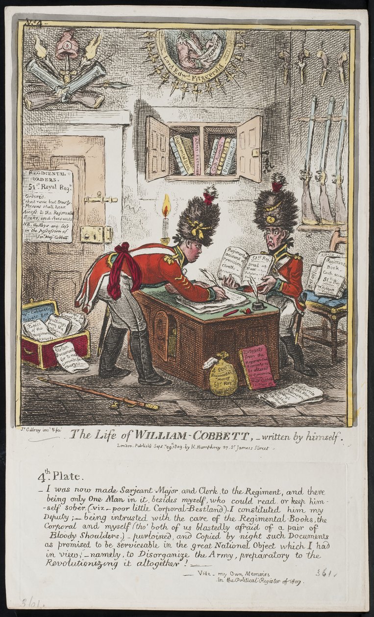 Das Leben von William Cobbett, von ihm selbst geschrieben von James Gillray