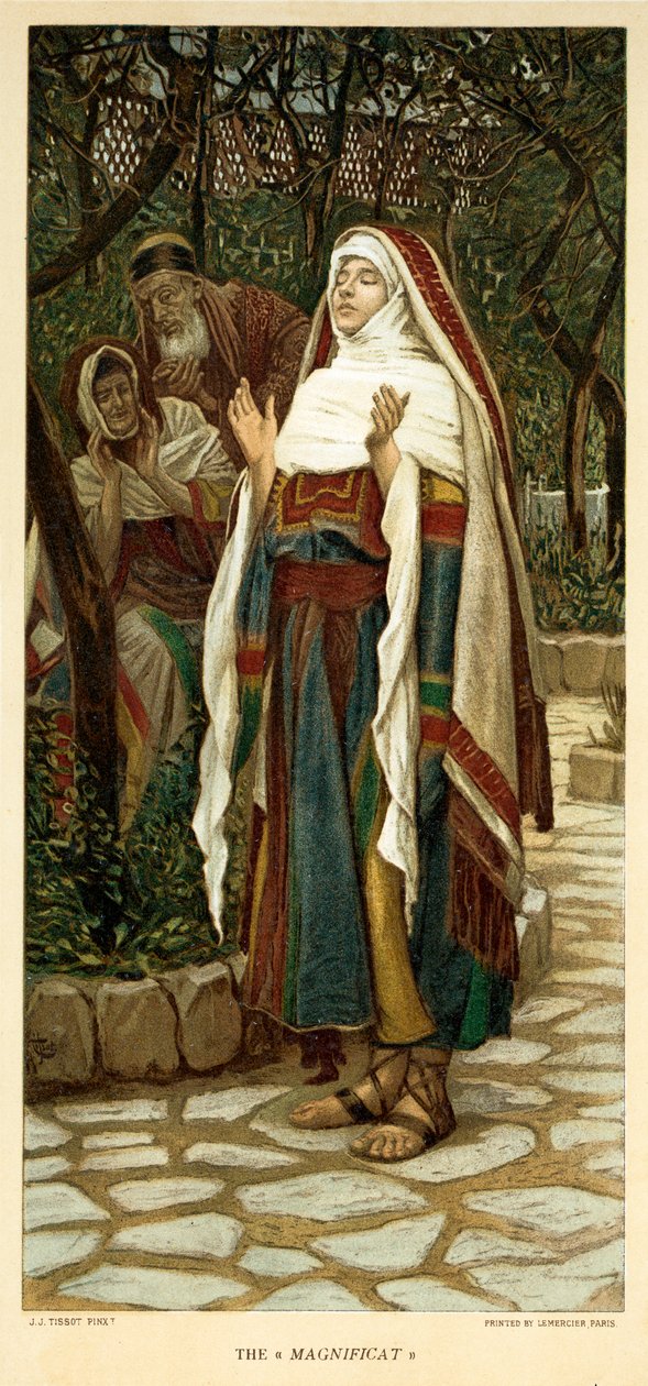 Das Magnificat, Heiliger Lukas - Kapitel 1 - Bibel von James Jacques Joseph after Tissot