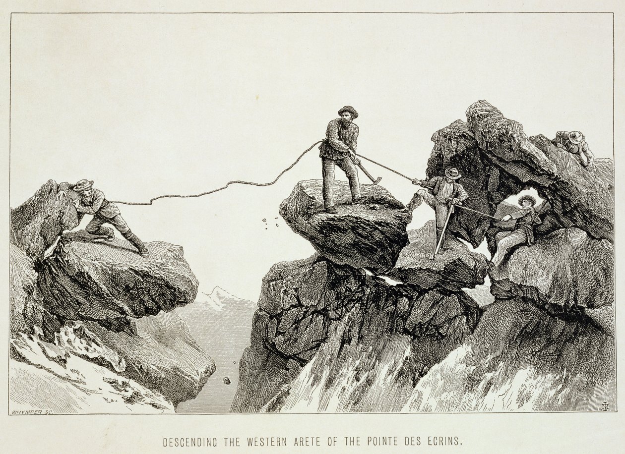 Abstieg über den westlichen Grat der Pointe des Ecrins, aus 