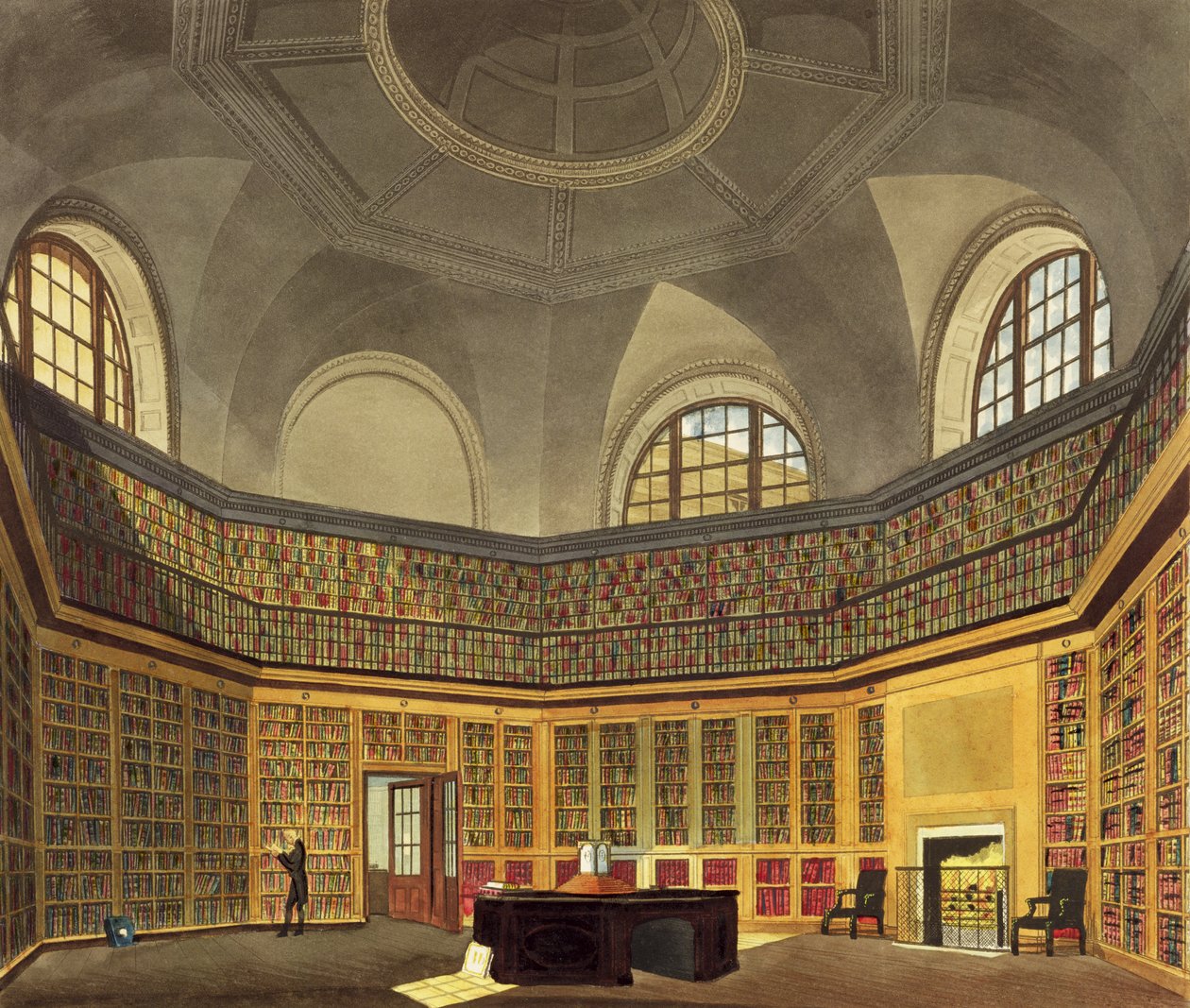 Die Königliche Bibliothek, Buckingham House, aus 
