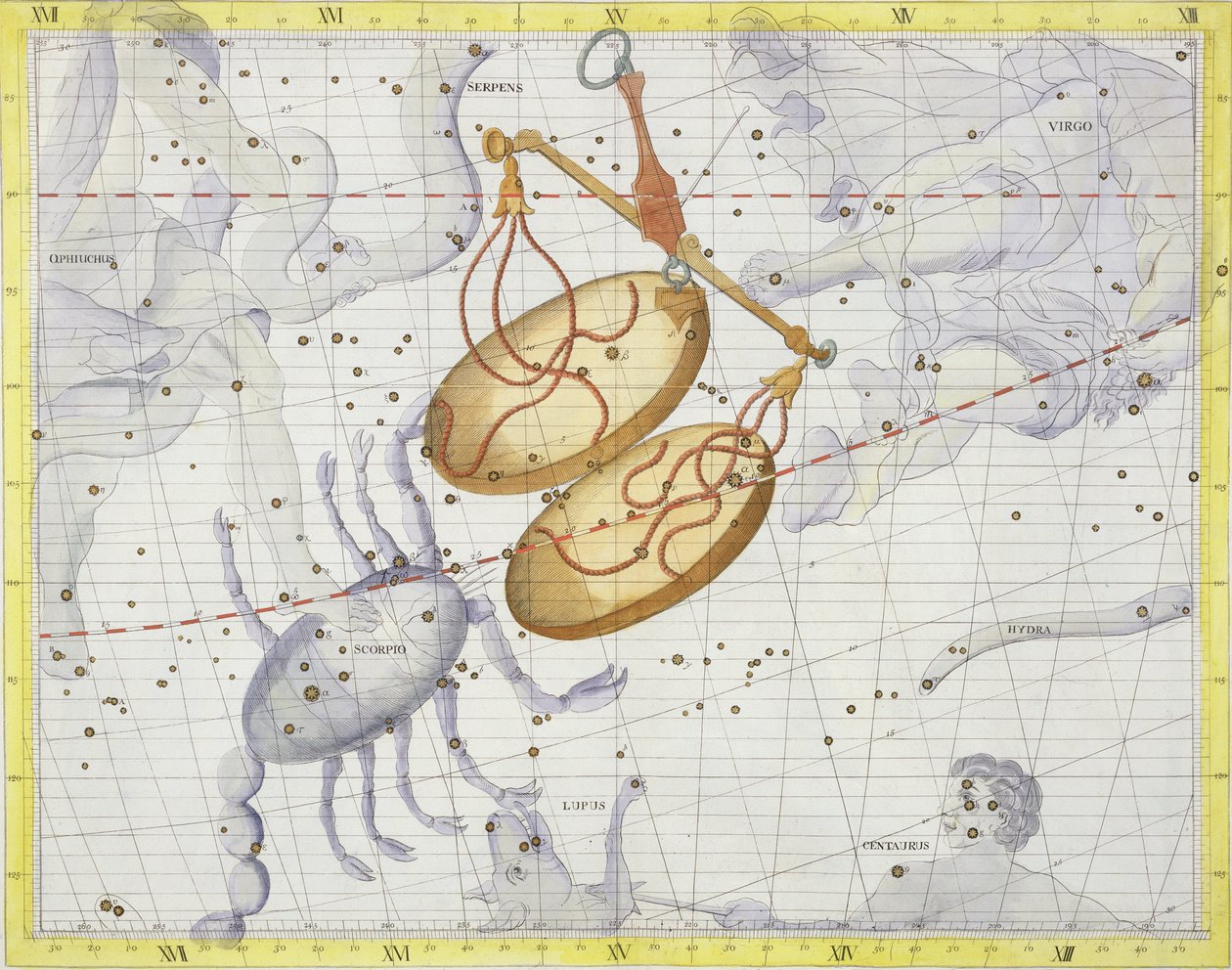 Konstellation der Waage, Tafel 7 aus 
