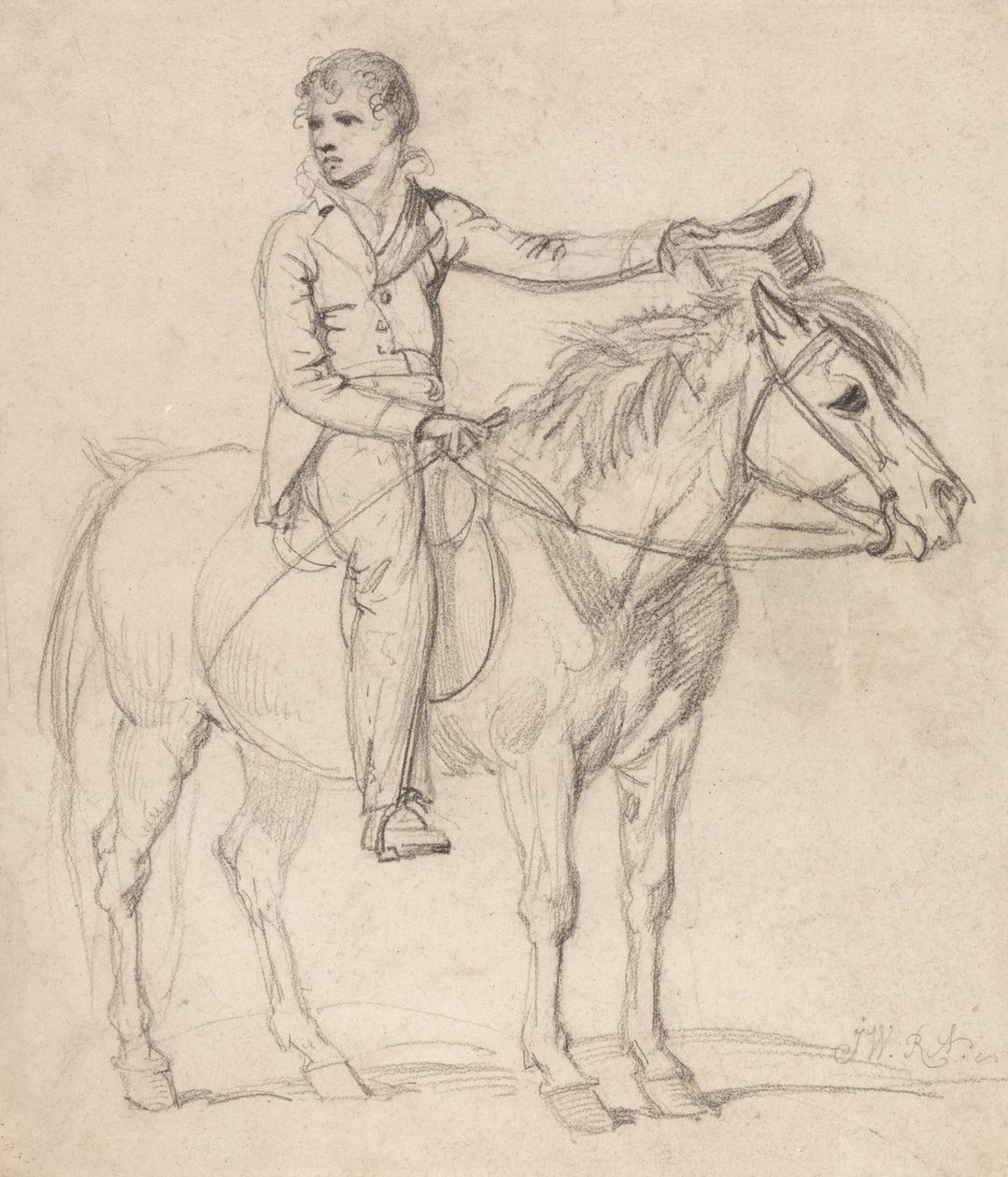 Lord Stanhope (später Earl of Chesterfield) als Junge, reitend auf einem Pony von James Ward