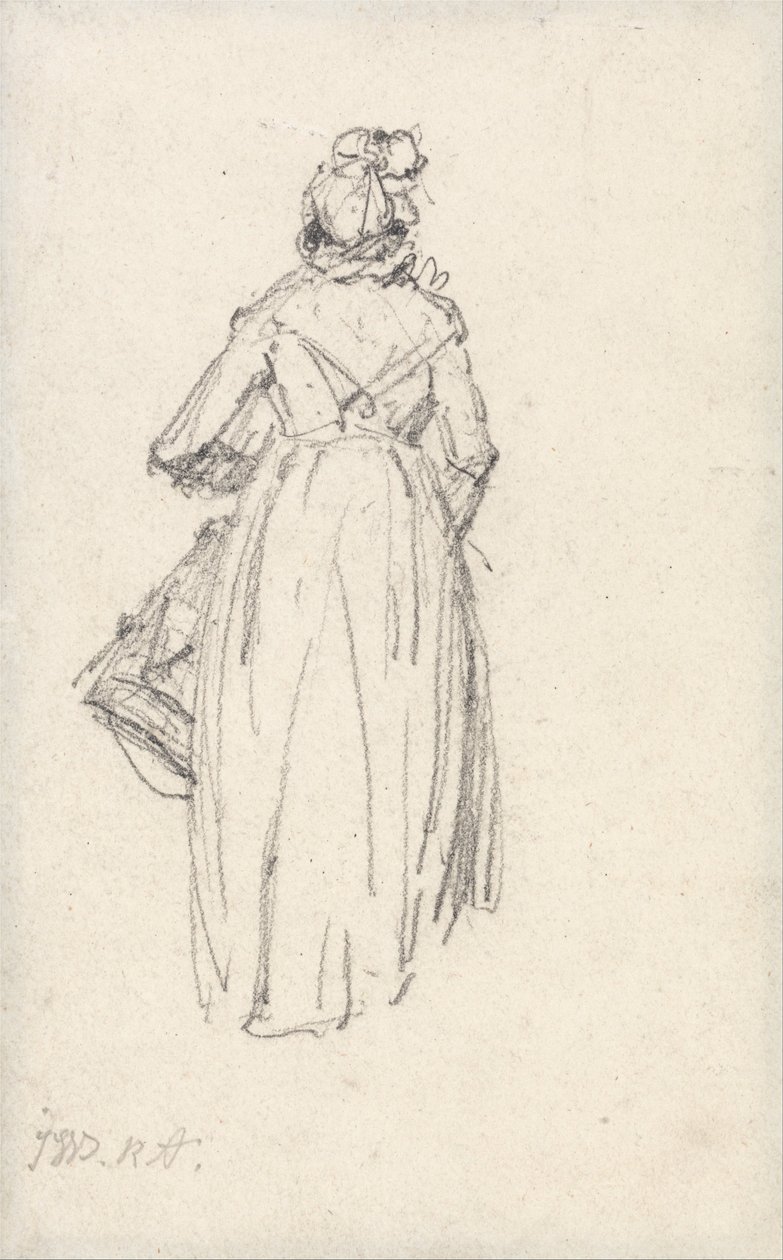 Stehende Frau, von hinten gesehen von James Ward