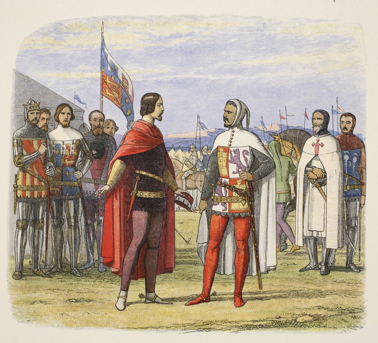 Der Prinz erzwingt eine Amnestie von Pedro dem Grausamen, aus 