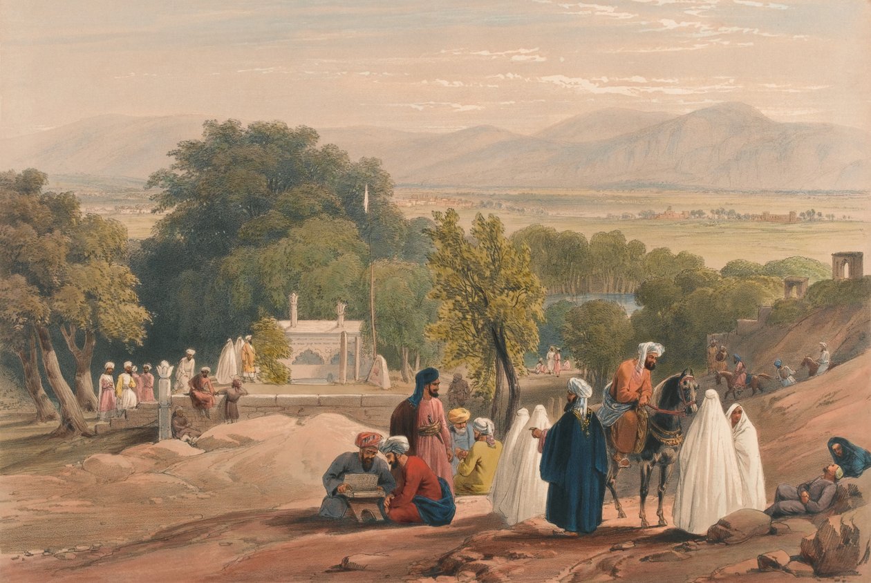 Das Grab des Kaisers Baber von James (after) Atkinson