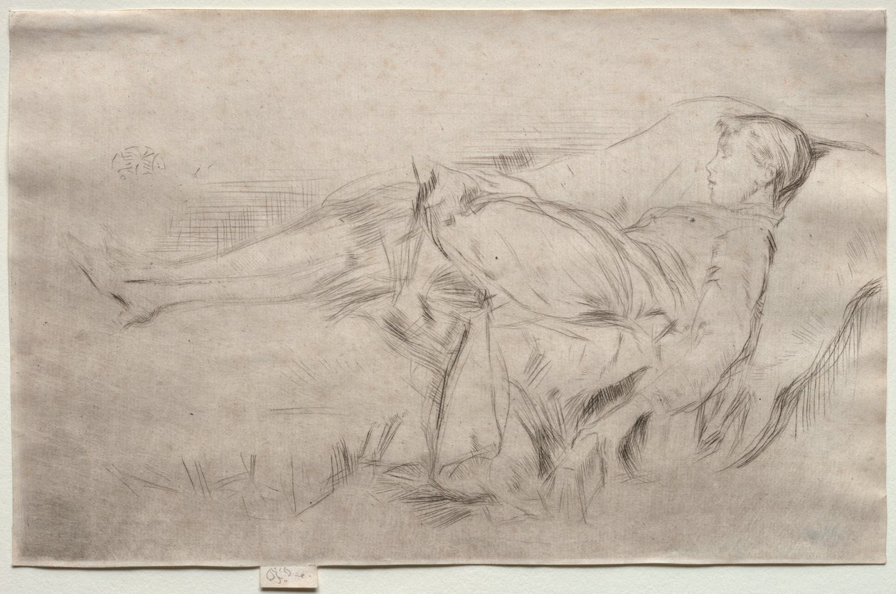 Ein Kind auf einer Couch, Nr. 2 von James Abbott McNeill Whistler