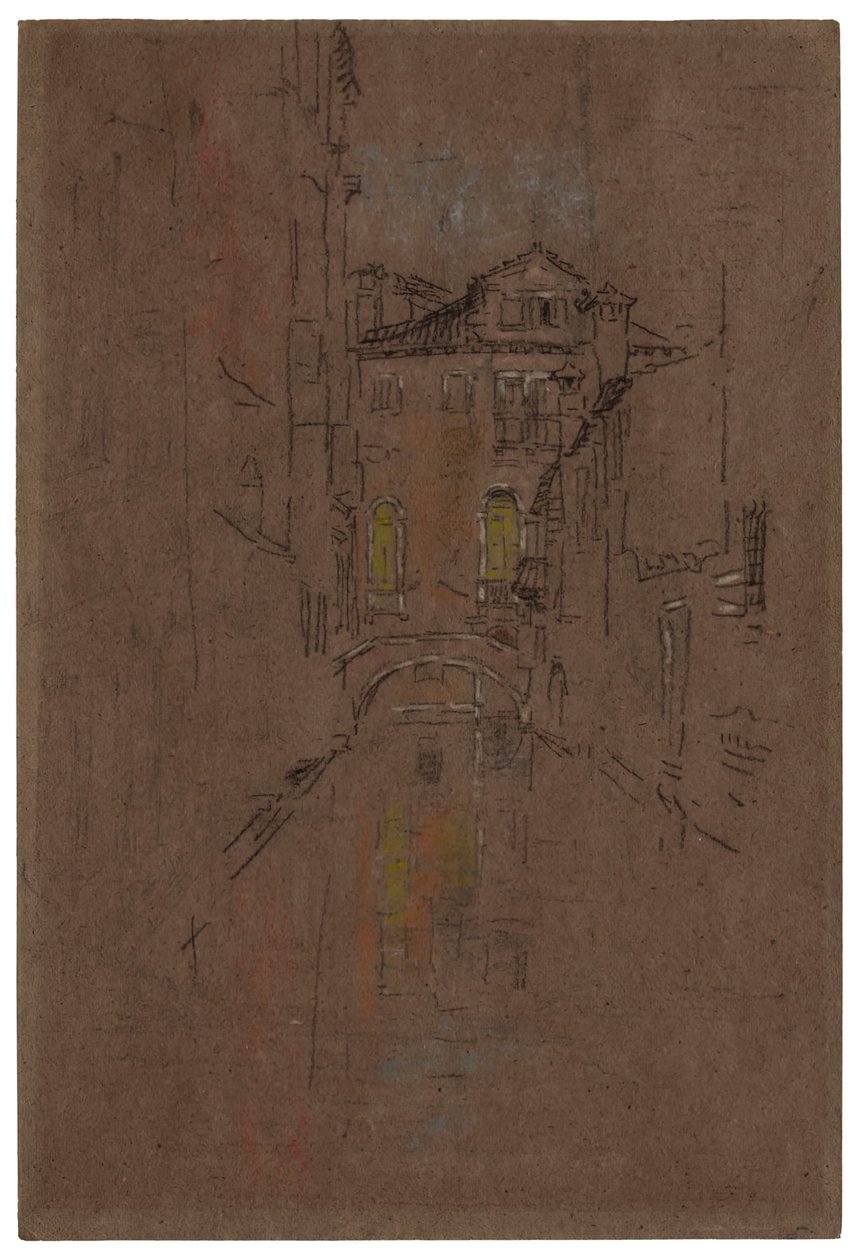 Ein venezianischer Kanal, 1879-1880 von James Abbott McNeill Whistler