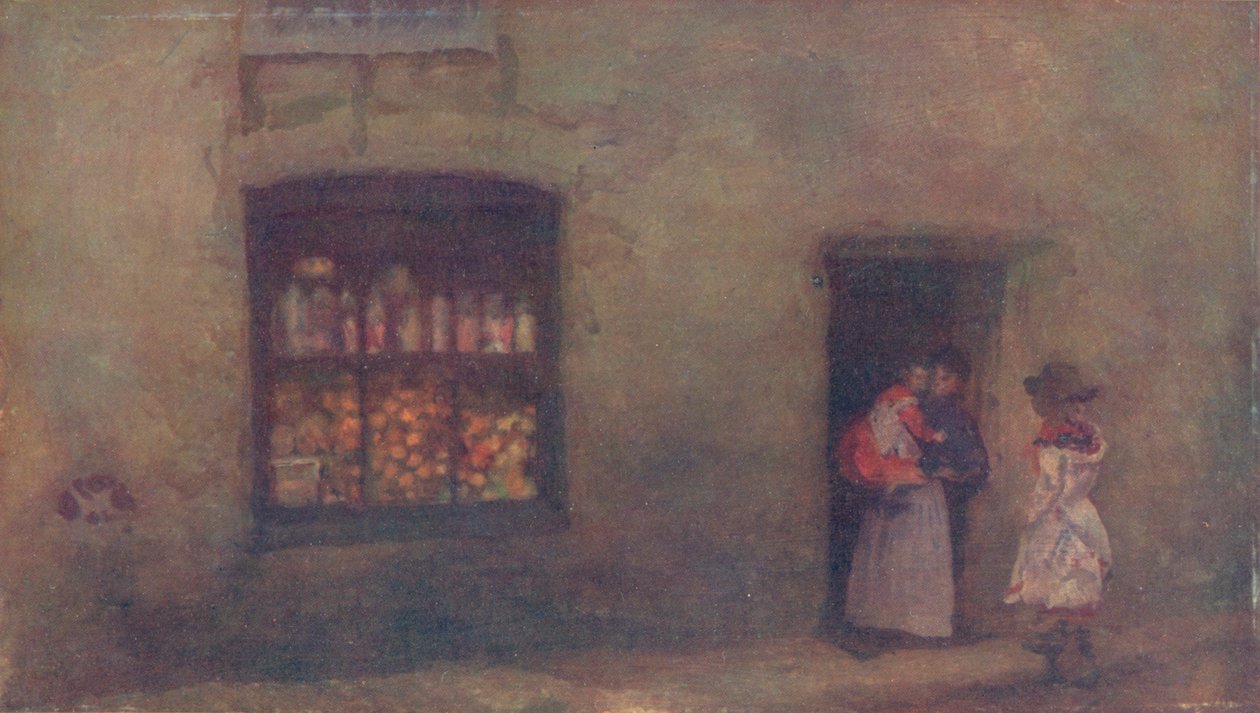 Eine orange Note: Süßwarenladen, 1884, 1904 von James Abbott McNeill Whistler