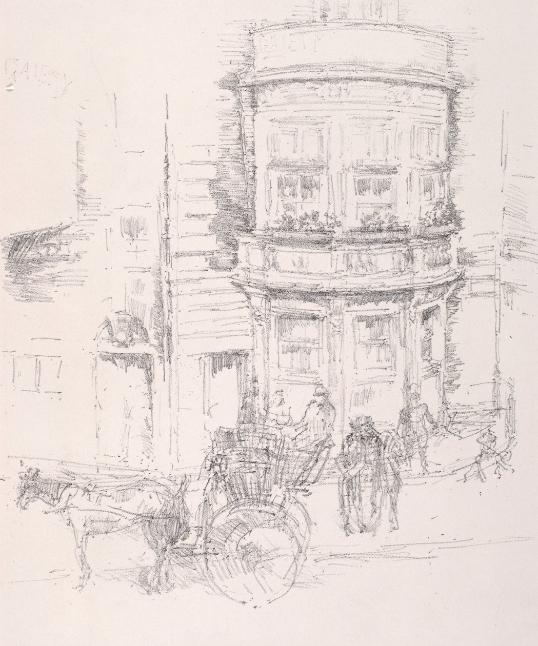 Rückseite des Gaiety Theatre von James Abbott McNeill Whistler