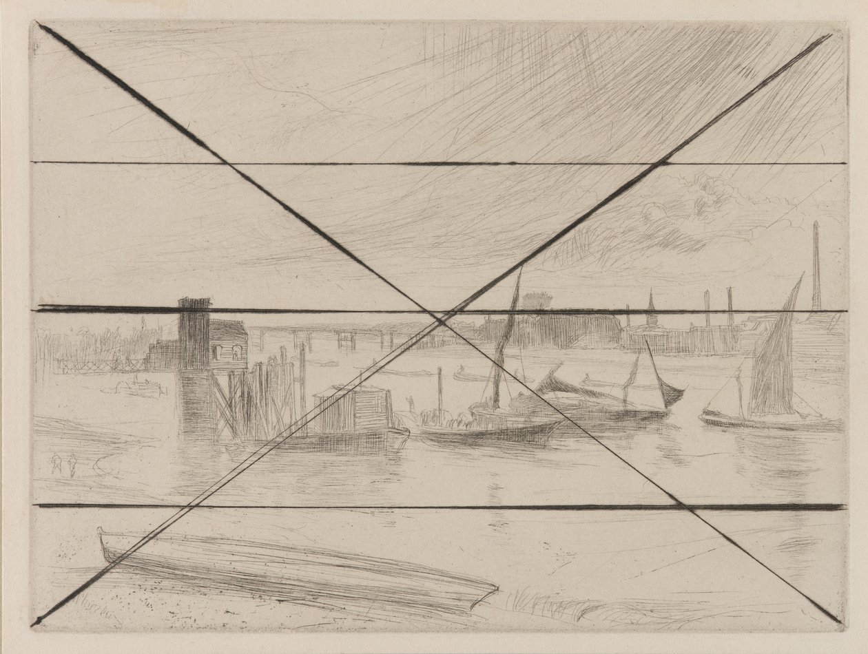 Battersea Dawn Cadogan Pier, 1861 von James Abbott McNeill Whistler