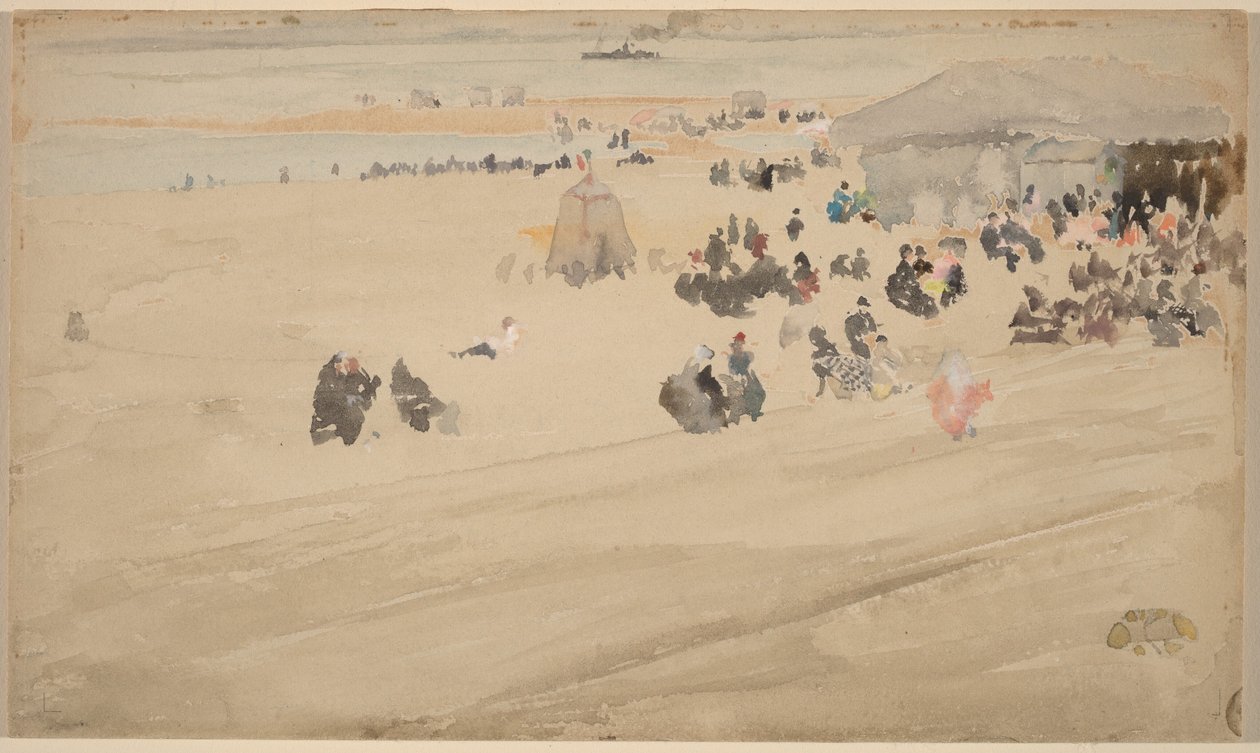 Strandszene, wahrscheinlich 1885 von James Abbott McNeill Whistler