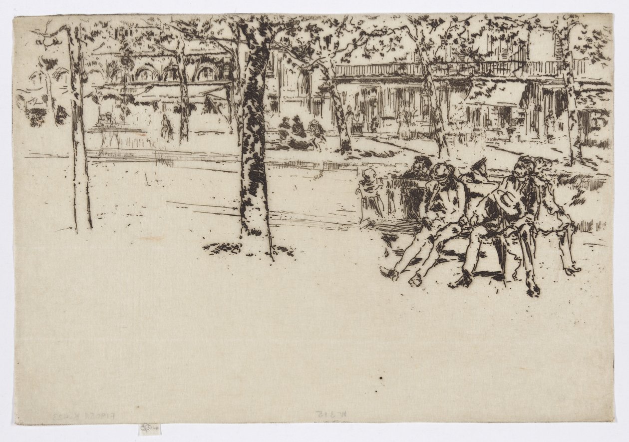 Boulevard Poissonnière, Paris, ca. 1892-93 von James Abbott McNeill Whistler