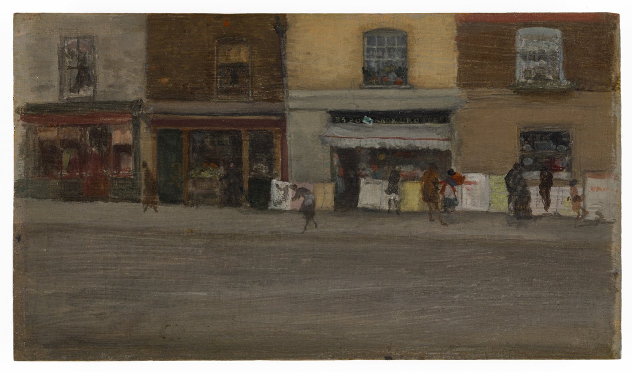 Chelsea Shops, frühe 1880er Jahre von James Abbott McNeill Whistler